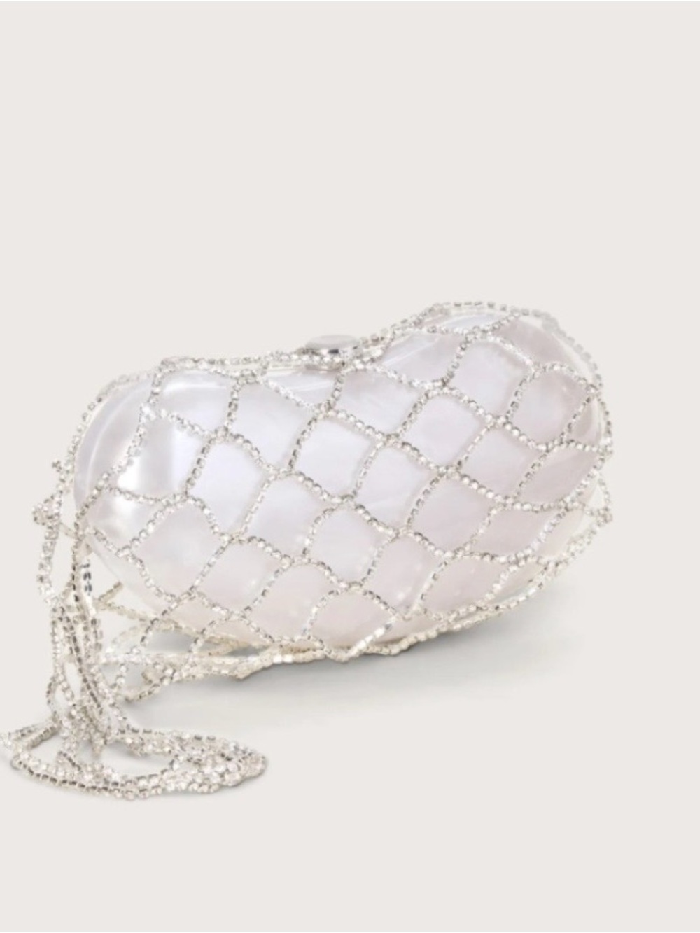 Gult Gaia Tallulah Crystal Acrylic clutch
